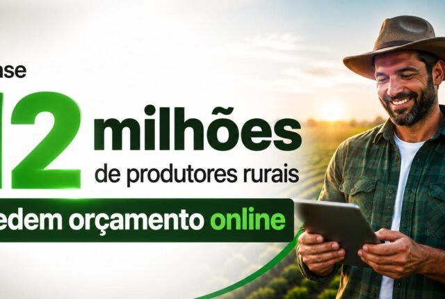 Quase 12 milhões de produtores rurais brasileiros já utilizam canais digitais para solicitar orçamentos, mostrando como a internet deixou de ser apenas um meio de pesquisa e passou a fazer parte ativa do processo de compra no agro.